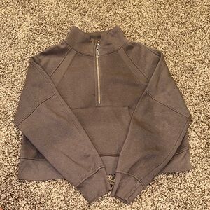 Better Together gray half zip pull over sweatershirt